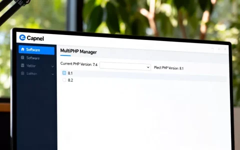 cPanel怎么修改PHP版本version？cpanel面板如何切换php版本