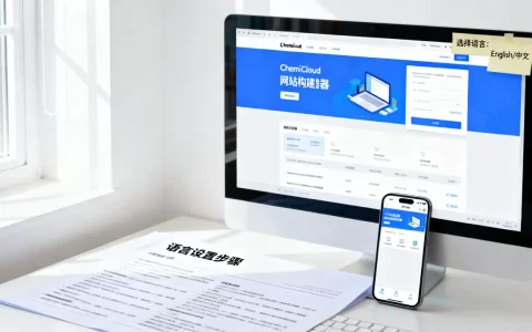 ChemiCloud网站构建器怎么换语言？ChemiCloud网站语言设置教程