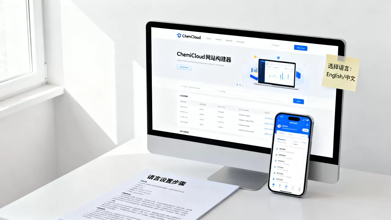 ChemiCloud网站构建器怎么换语言?ChemiCloud网站语言设置教程 ChemiCloud网站构建器怎么换语言?ChemiCloud网站语言设置教程