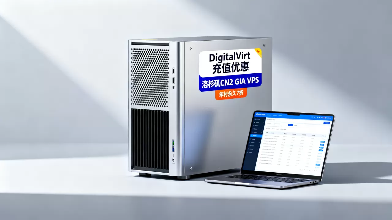 洛杉矶CN2 GIA VPS年付永久7折是真的吗?DigitalVirt充值优惠活动 洛杉矶CN2 GIA VPS年付永久7折是真的吗?DigitalVirt充值优惠活动