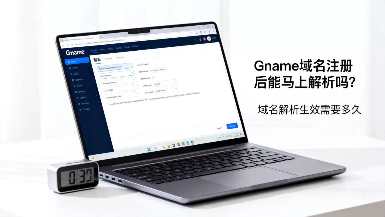 Gname域名注册后能马上解析吗？域名解析生效需要多久