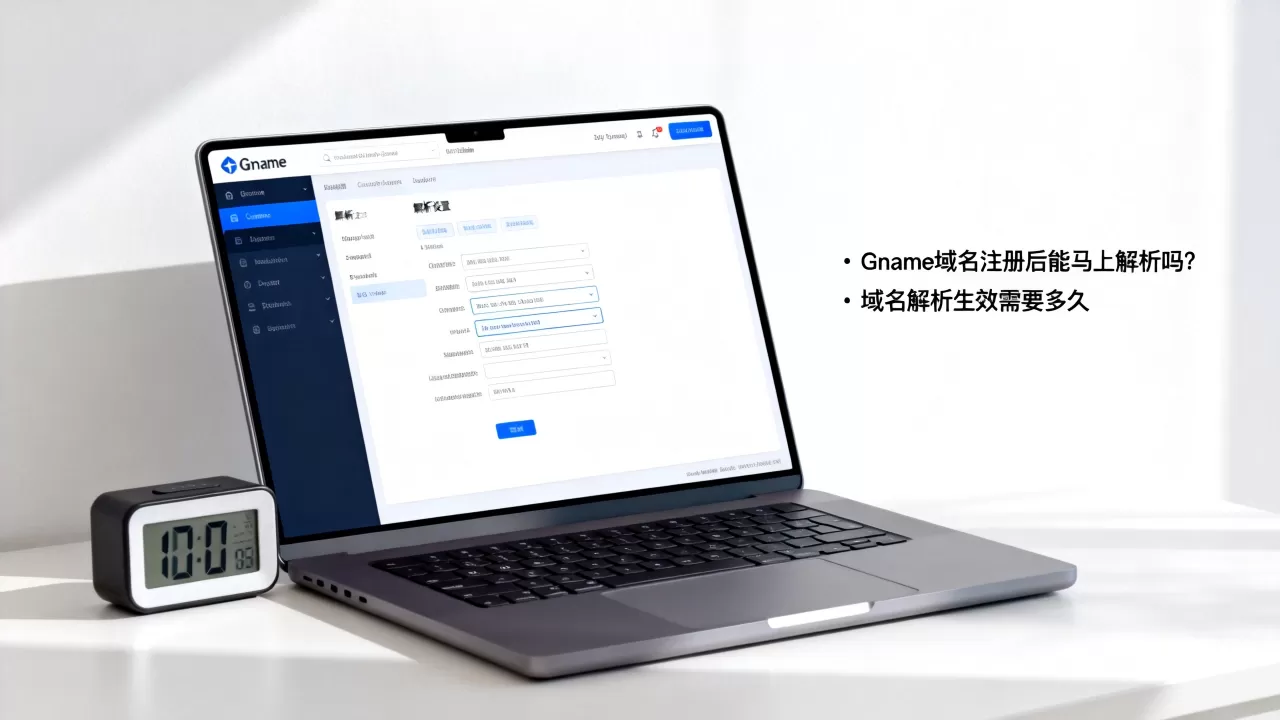 Gname域名注册后能马上解析吗？域名解析生效需要多久