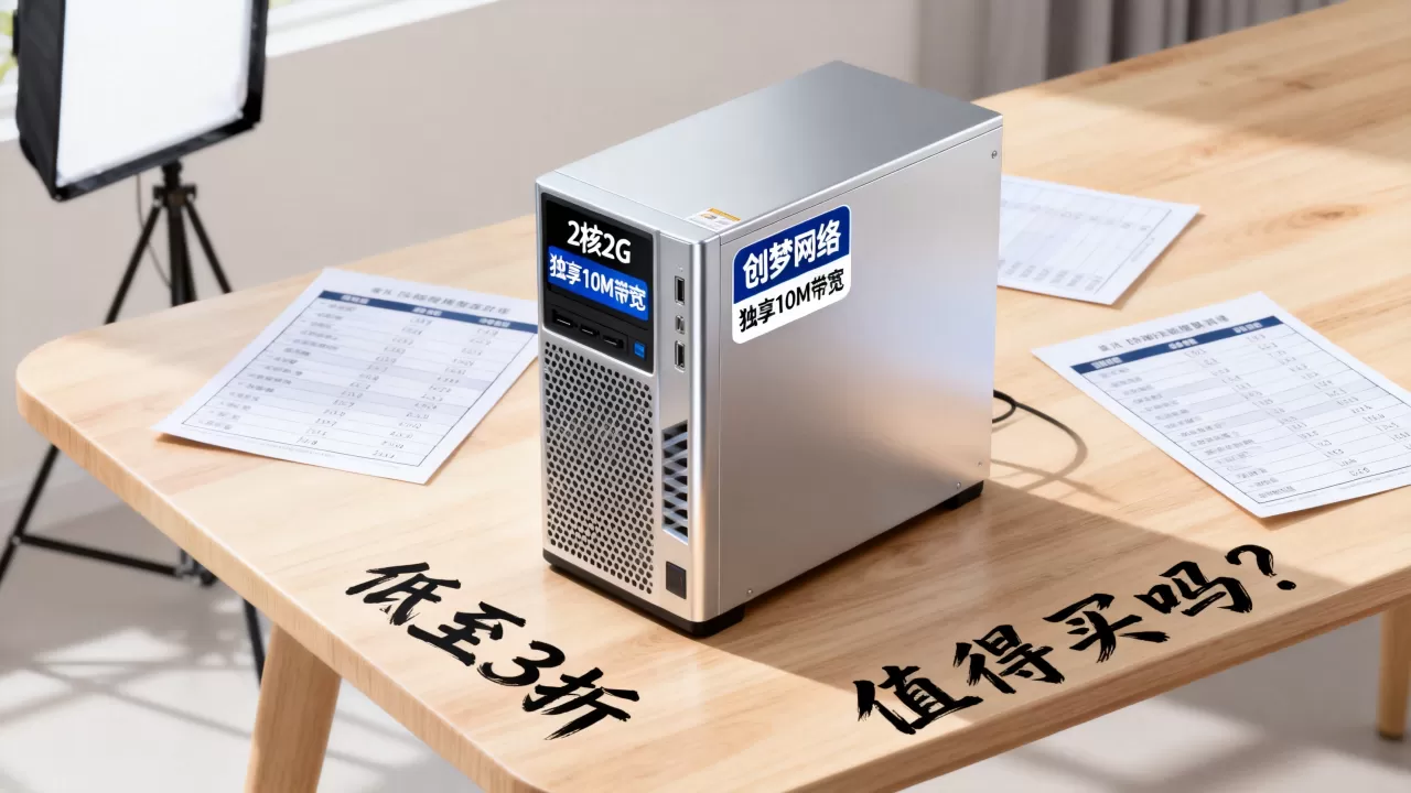 创梦网络高防服务器低至3折值得买吗？2核2G独享10M带宽价格