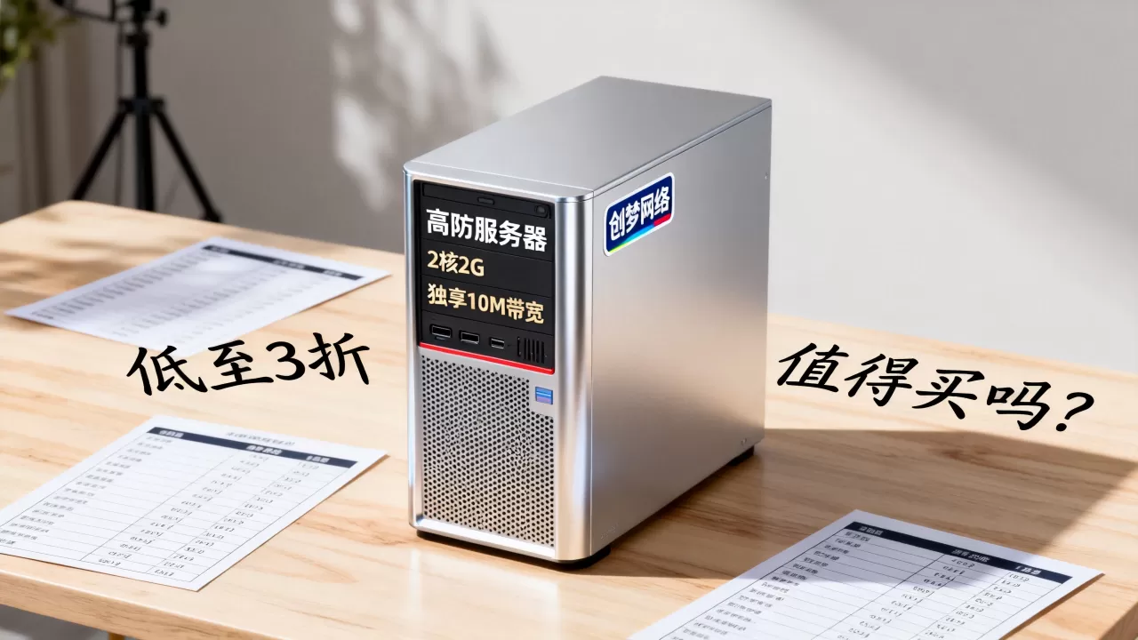 创梦网络高防服务器低至3折值得买吗？2核2G独享10M带宽价格