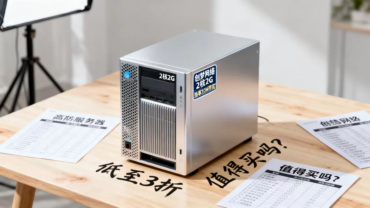 创梦网络高防服务器低至3折值得买吗？2核2G独享10M带宽价格