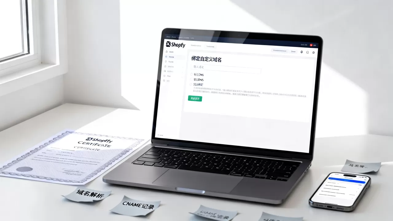 Shopify怎么绑定自定义域名?如何设置独立域名 Shopify怎么绑定自定义域名?如何设置独立域名