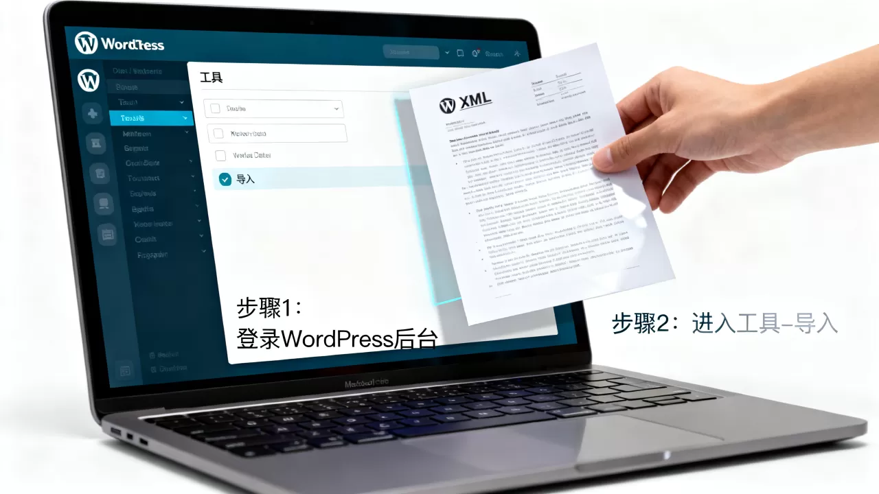 XML数据文件怎么导入WordPress网站？WordPress导入XML数据教程