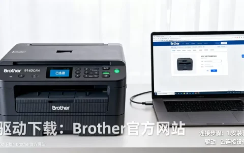 Brother 9140cdn打印机怎么连接电脑？Brother 9140cdn打印机驱动下载
