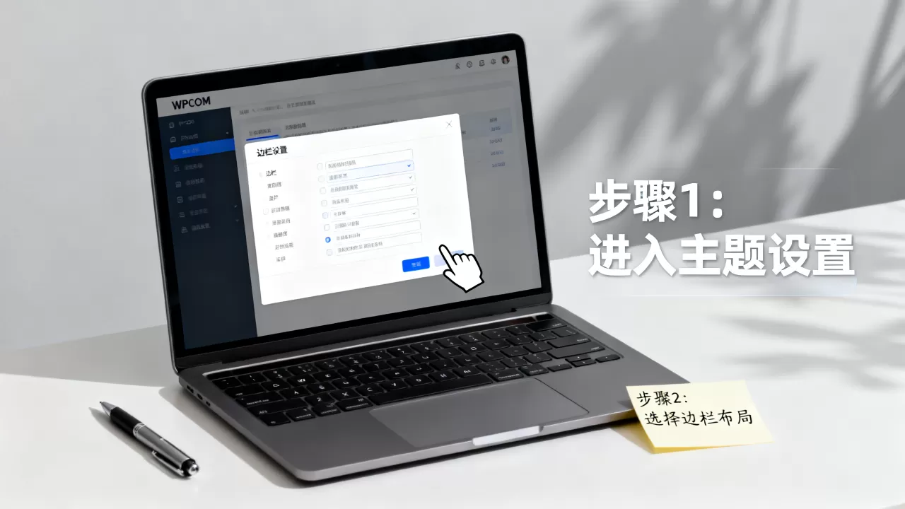 WPCOM主题页面边栏怎么设置？WPCOM主题边栏设置教程
