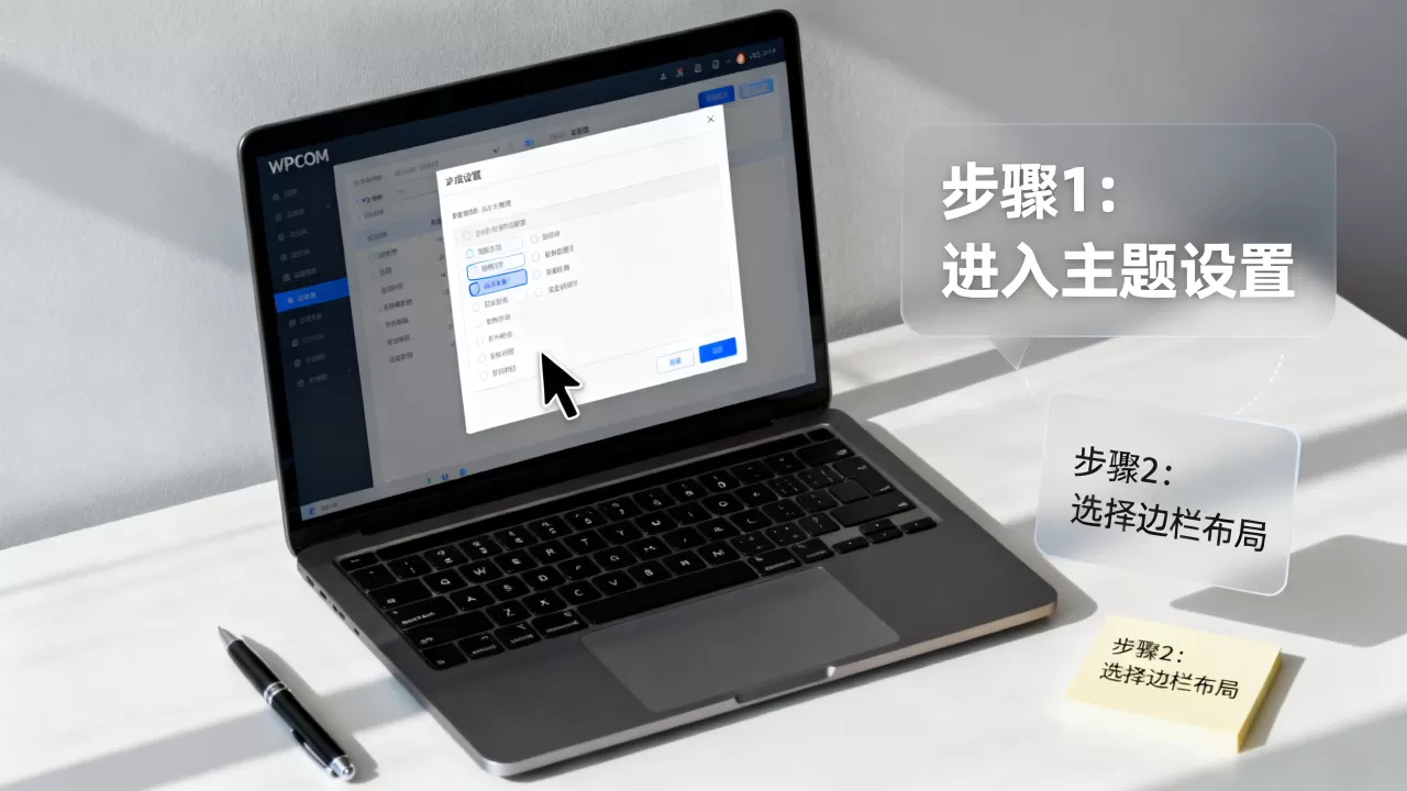 WPCOM主题页面边栏怎么设置？WPCOM主题边栏设置教程