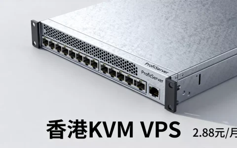 ProfitServer香港KVM VPS真的只要2.88元吗？香港VPS推荐性价比高