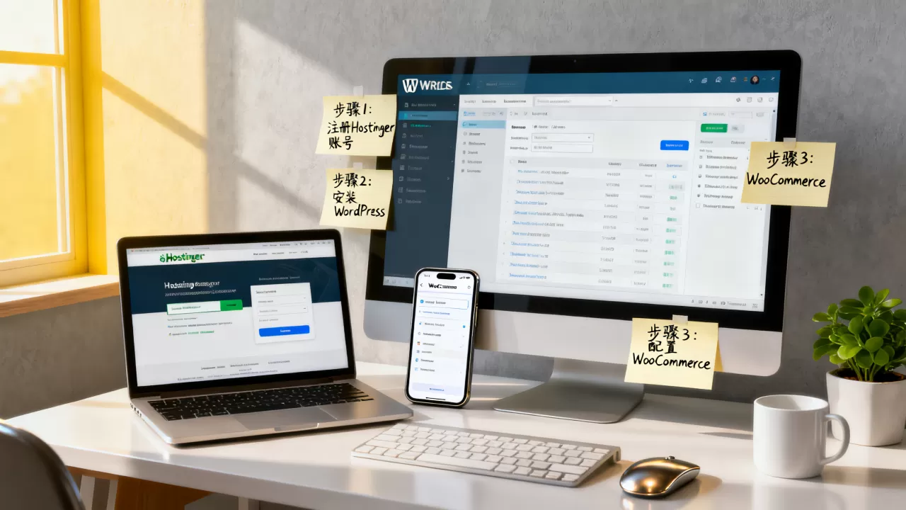 如何用Hostinger搭建WordPress+Woo独立站？WordPress独立站搭建教程