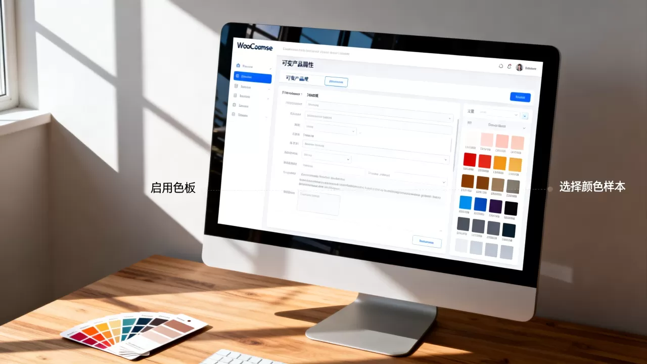 WooCommerce可变产品属性怎么启用色板?色板选项设置教程 WooCommerce可变产品属性怎么启用色板?色板选项设置教程