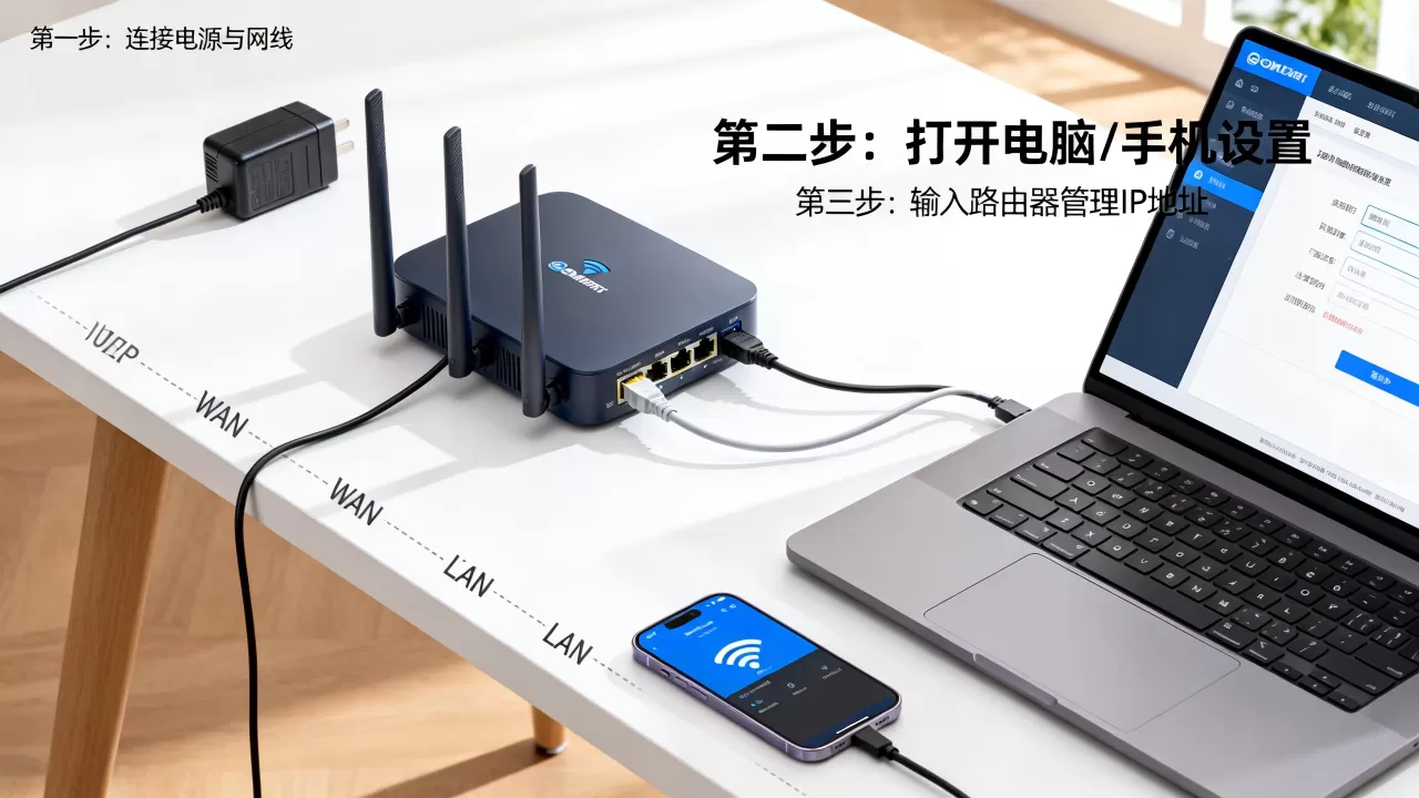 公司网络路由器怎么设置？路由器设置教程图解