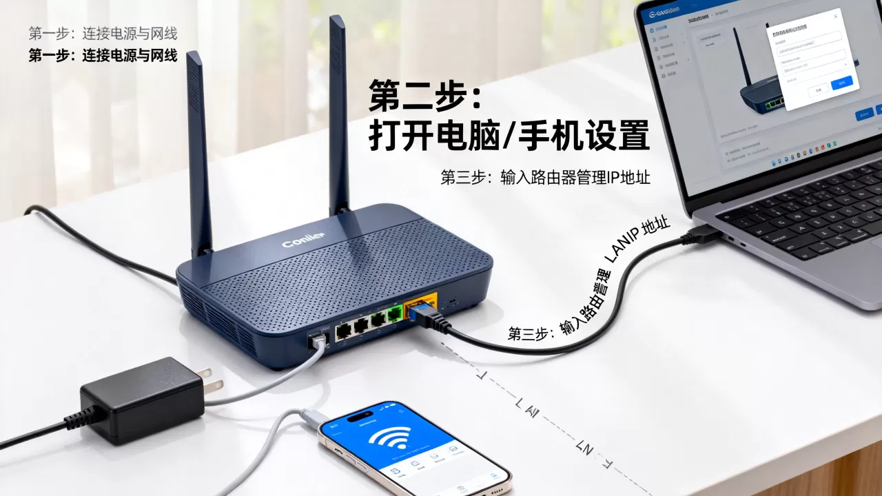 公司网络路由器怎么设置？路由器设置教程图解