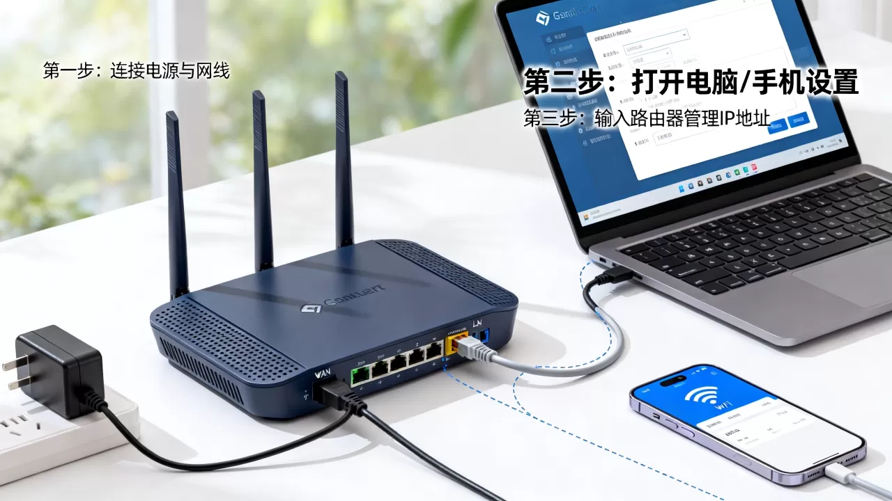 公司网络路由器怎么设置？路由器设置教程图解