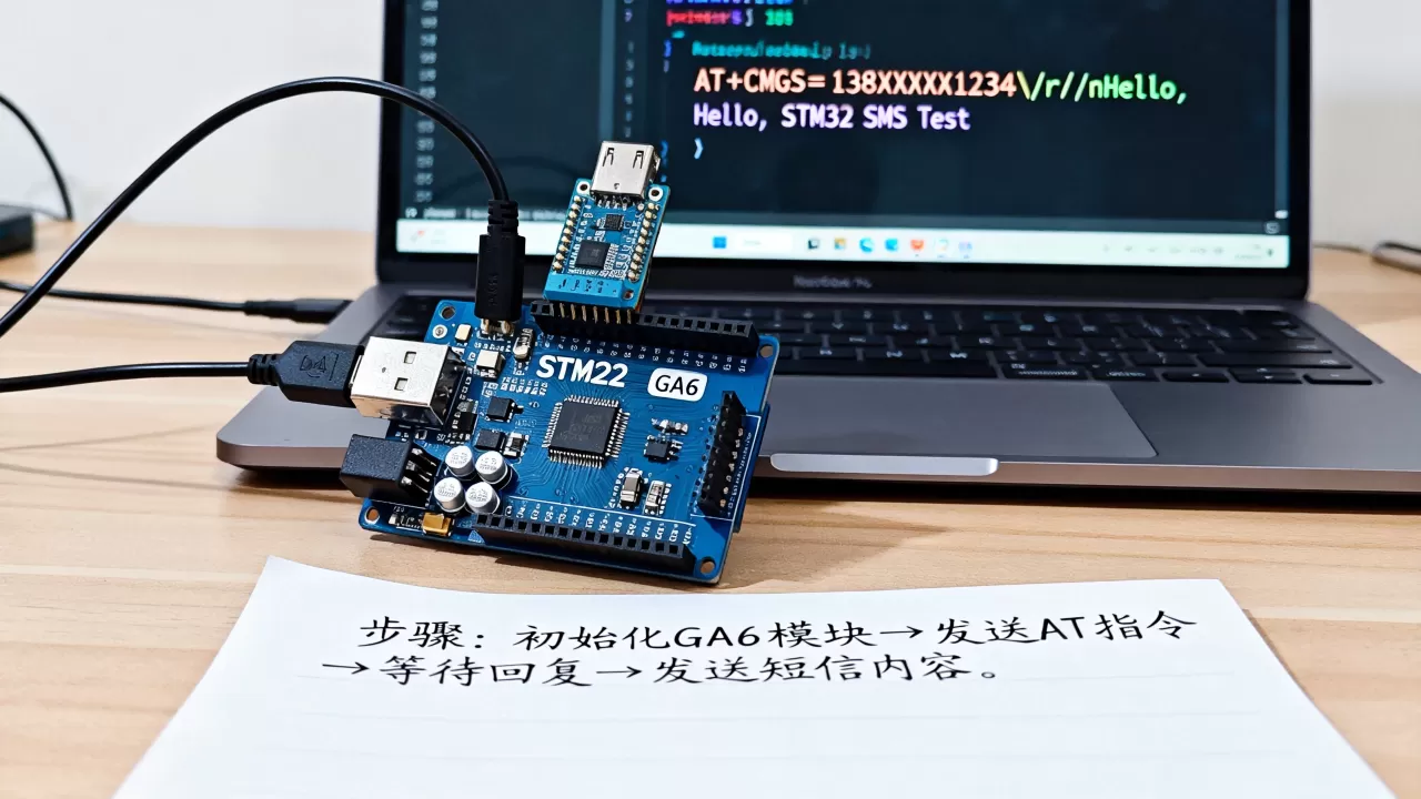 ga6stm32如何发短信？stm32发短信代码