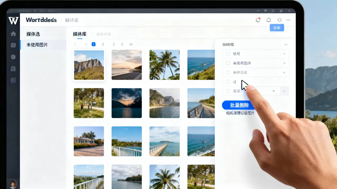 如何彻底删除WordPress未使用媒体图片？清理WordPress垃圾图片方法