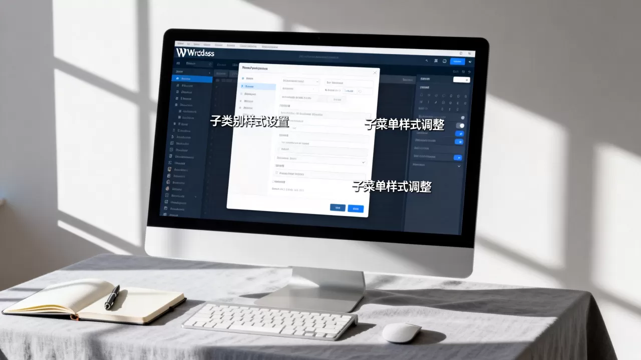 WordPress如何隐藏或设置子类别样式?子菜单样式怎么改 WordPress如何隐藏或设置子类别样式?子菜单样式怎么改
