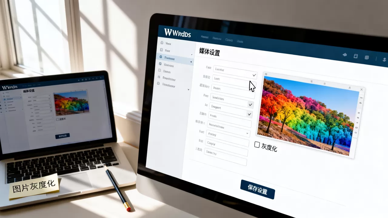 WordPress站点图像如何灰度化?WordPress网站设置图片变黑白 WordPress站点图像如何灰度化?WordPress网站设置图片变黑白