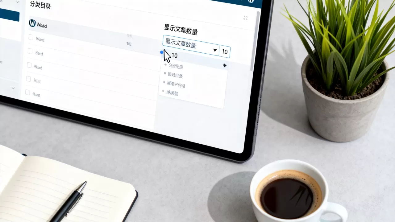WordPress分类目录文章数量怎么改？如何修改显示条数
