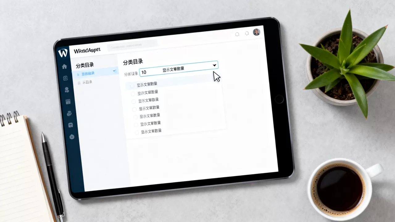WordPress分类目录文章数量怎么改？如何修改显示条数