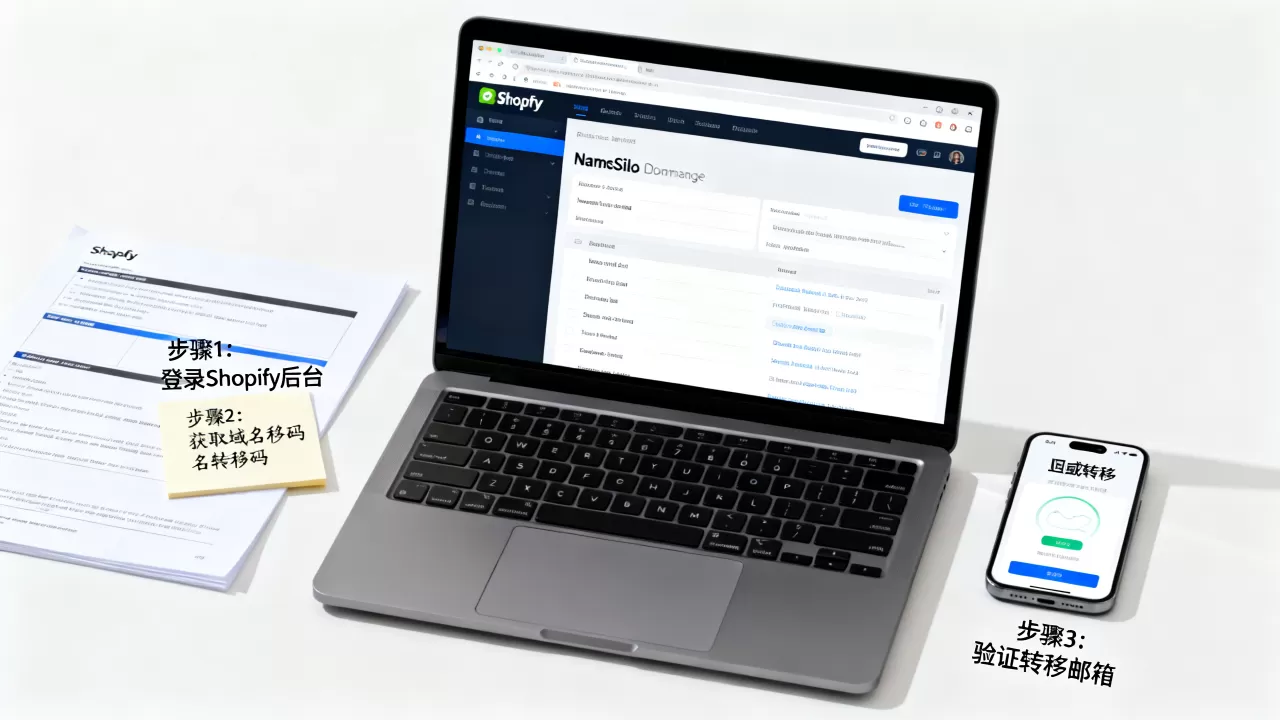 Shopify域名如何迁移至NameSilo?域名转移详细步骤 Shopify域名如何迁移至NameSilo?域名转移详细步骤