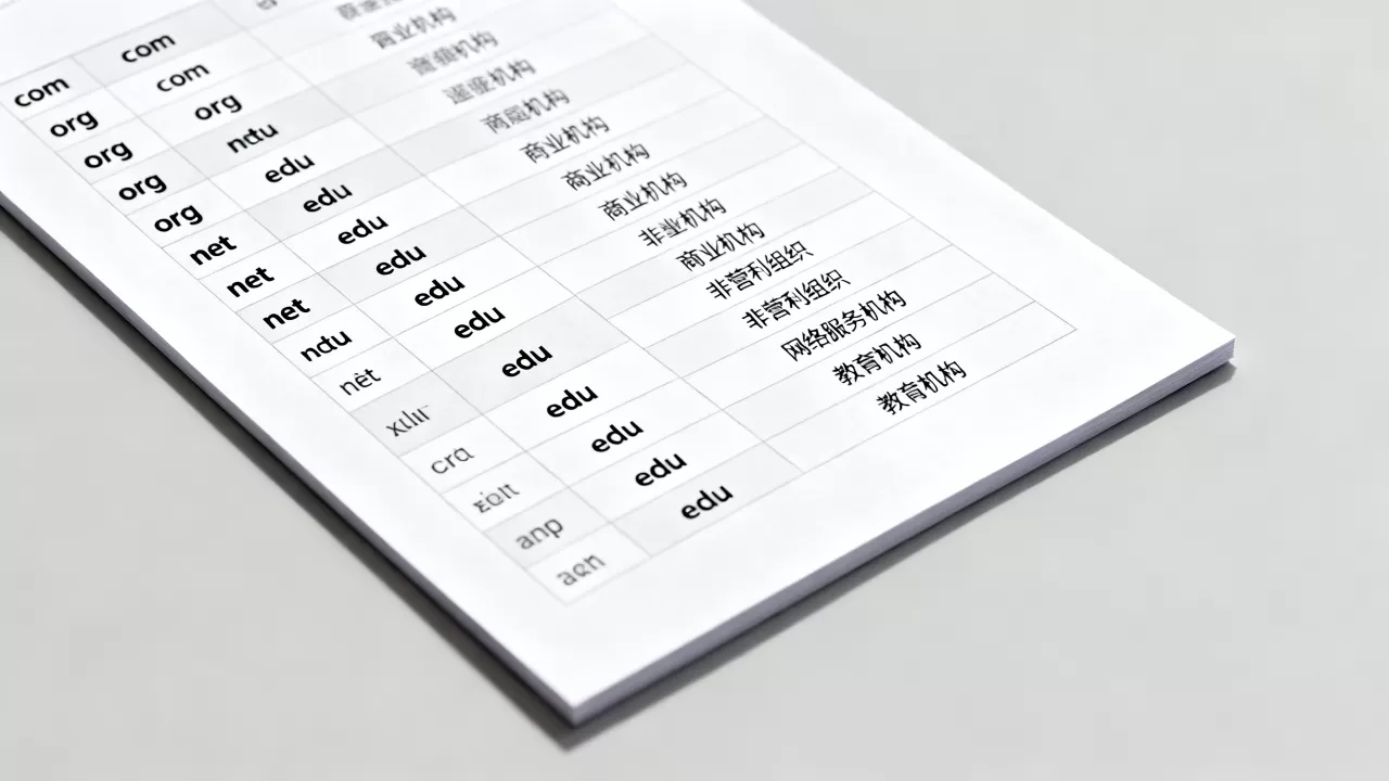 域名后缀一览表有哪些?不同域名后缀的含义和区别 域名后缀一览表有哪些?不同域名后缀的含义和区别