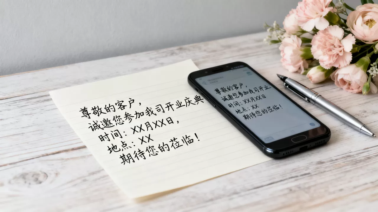 公司开业邀请短信怎么写？公司开业邀请短信模板