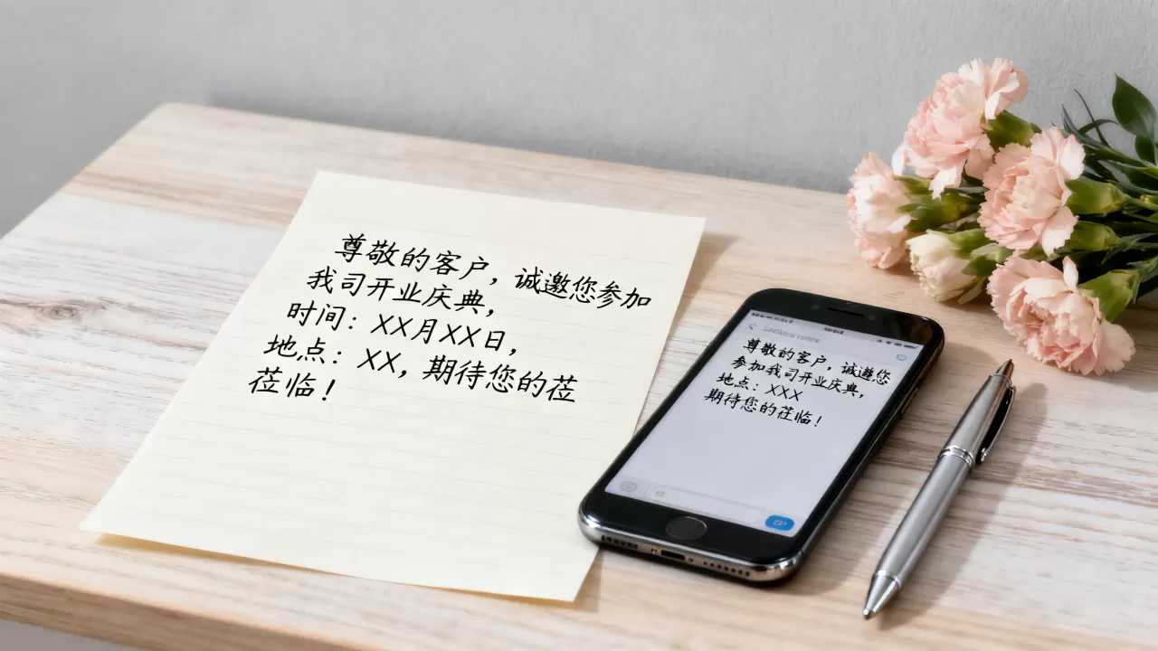 公司开业邀请短信怎么写？公司开业邀请短信模板