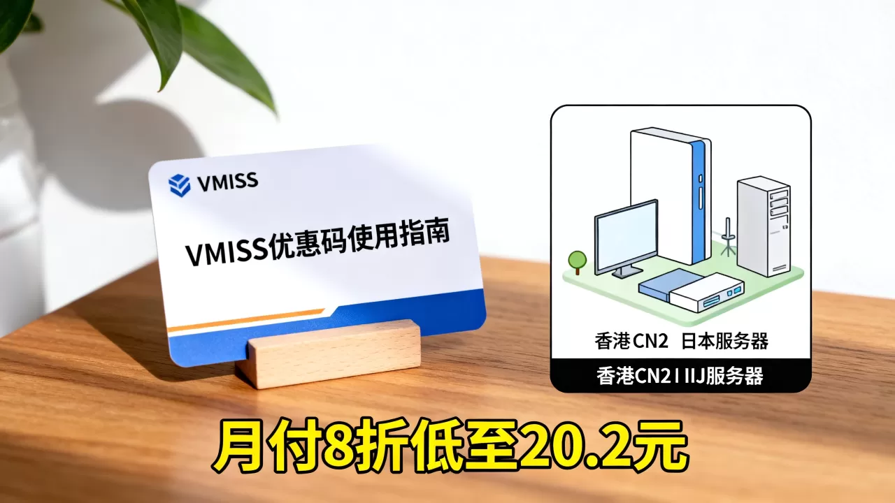 VMISS优惠码怎么用?香港CN2日本IIJ月付8折低至20.2元 VMISS优惠码怎么用?香港CN2日本IIJ月付8折低至20.2元