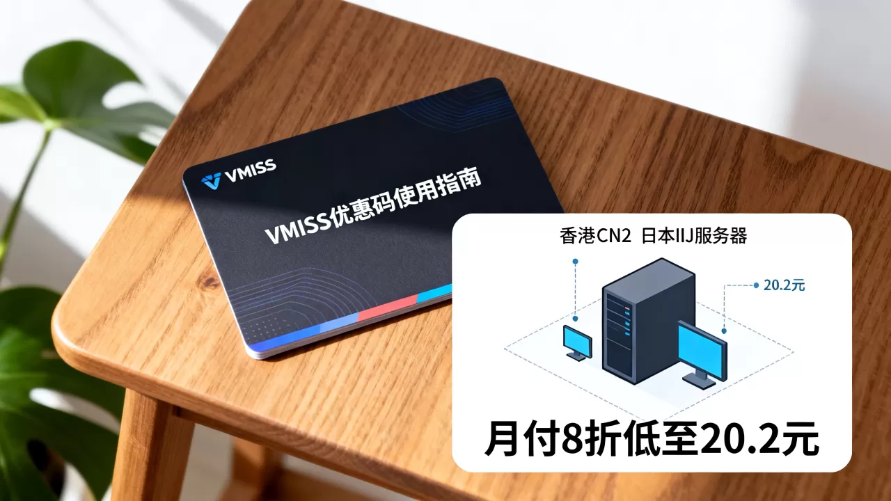 VMISS优惠码怎么用?香港CN2日本IIJ月付8折低至20.2元 VMISS优惠码怎么用?香港CN2日本IIJ月付8折低至20.2元