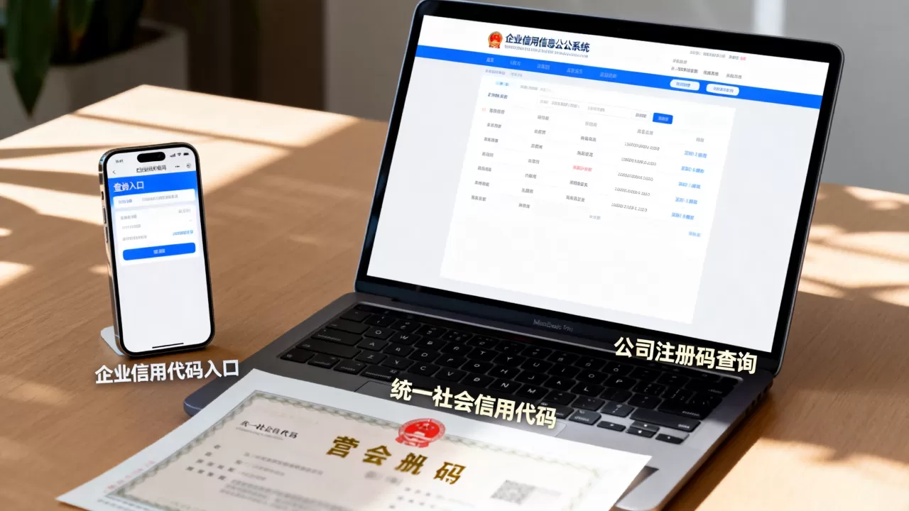 公司注册码怎么查？企业信用代码查询入口