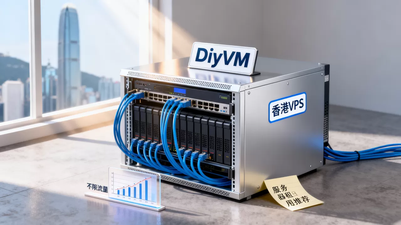 DiyVM香港VPS不限流量靠谱吗？VPS服务器租用推荐