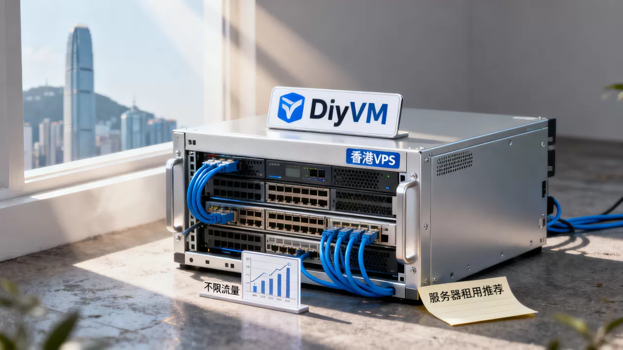 DiyVM香港VPS不限流量靠谱吗？VPS服务器租用推荐