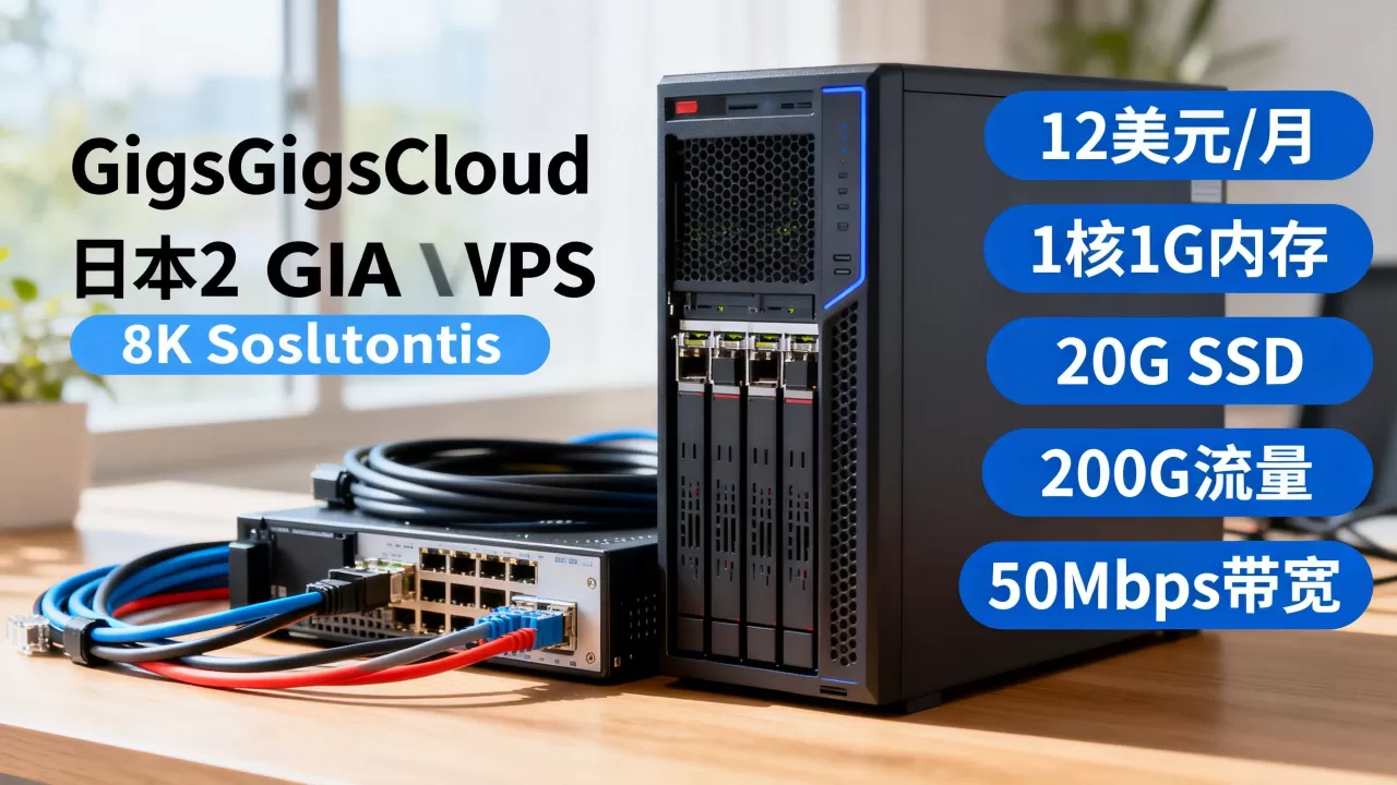 GigsGigsCloud日本CN2 GIA VPS:12美元/月/1核1G内存/20G SSD/200G流量@50Mbps带宽 GigsGigsCloud日本CN2 GIA VPS:12美元/月/1核1G内存/20G SSD/200G流量@50Mbps带宽