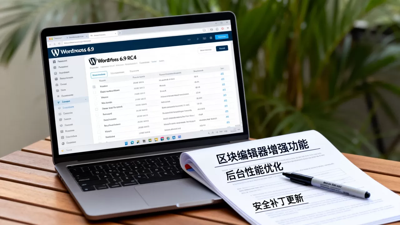 WordPress 6.9 RC4有哪些新功能？WordPress 6.9更新内容详解