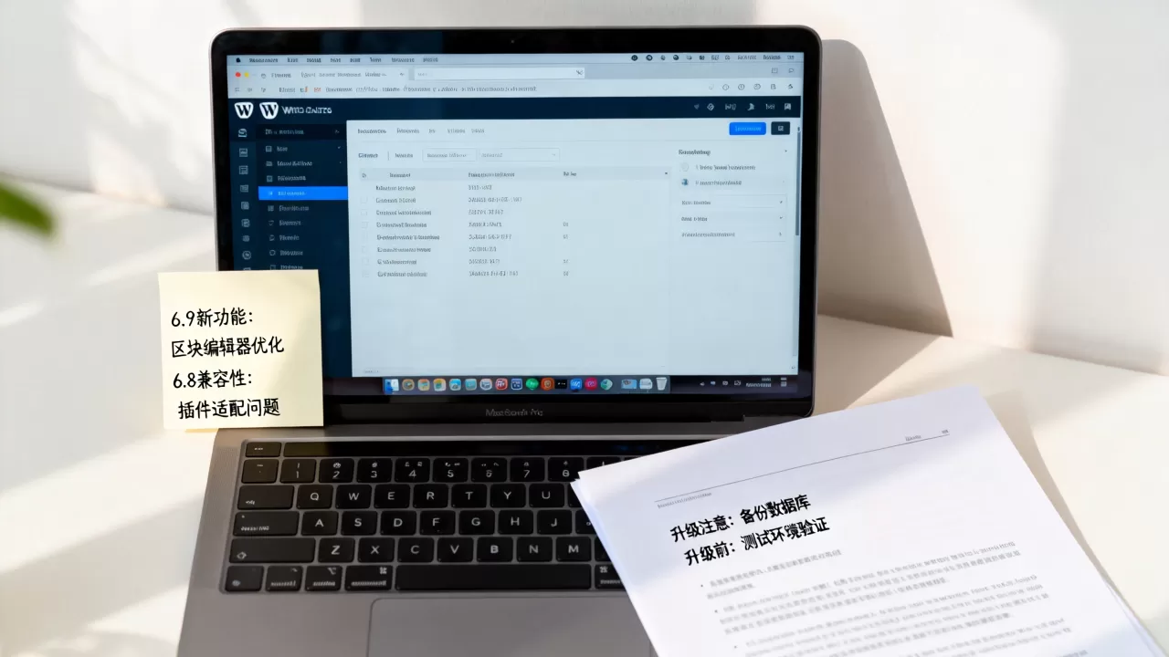 WordPress 6.9和6.8区别大吗?WordPress升级版本有哪些注意事项 WordPress 6.9和6.8区别大吗?WordPress升级版本有哪些注意事项