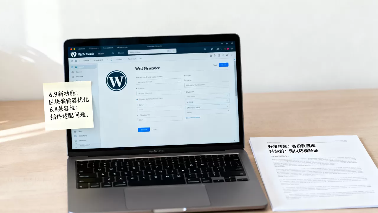 WordPress 6.9和6.8区别大吗?WordPress升级版本有哪些注意事项 WordPress 6.9和6.8区别大吗?WordPress升级版本有哪些注意事项