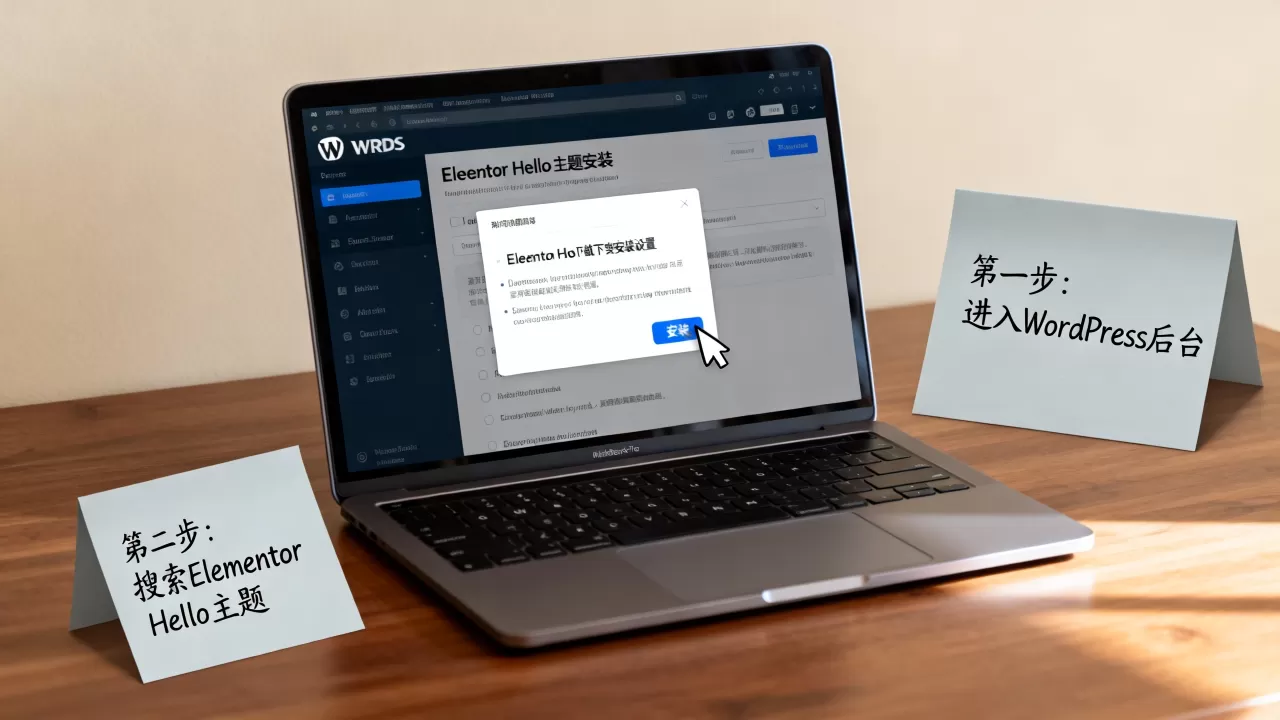 Elementor Hello主题怎么下载安装设置？WordPress自定义主题教程