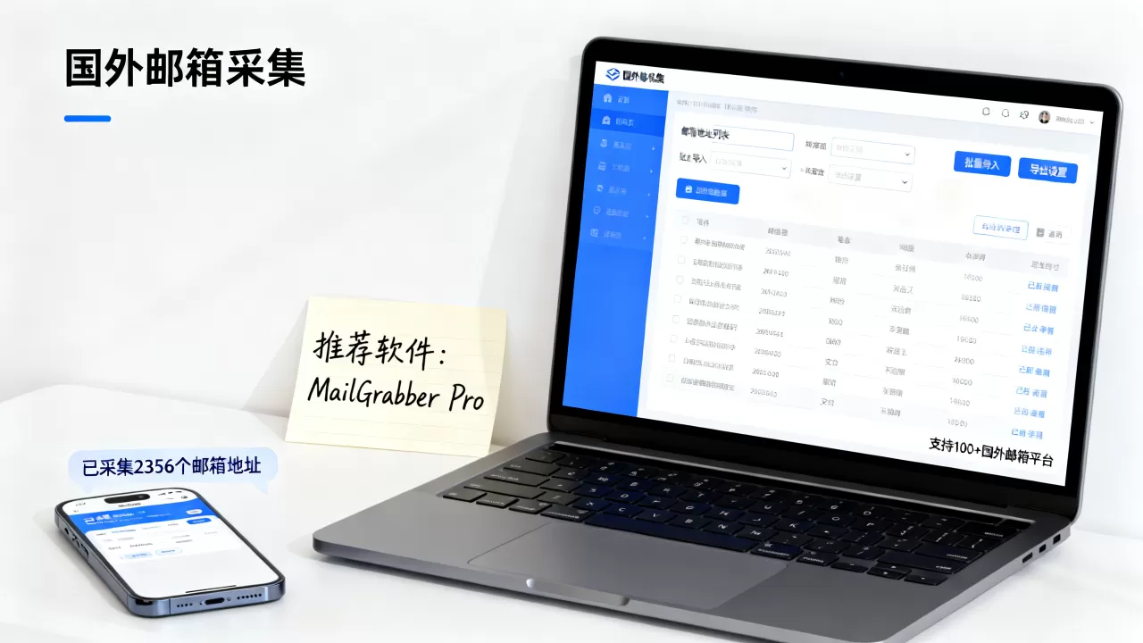 国外邮箱采集哪个软件好用？如何批量获取国外邮箱地址
