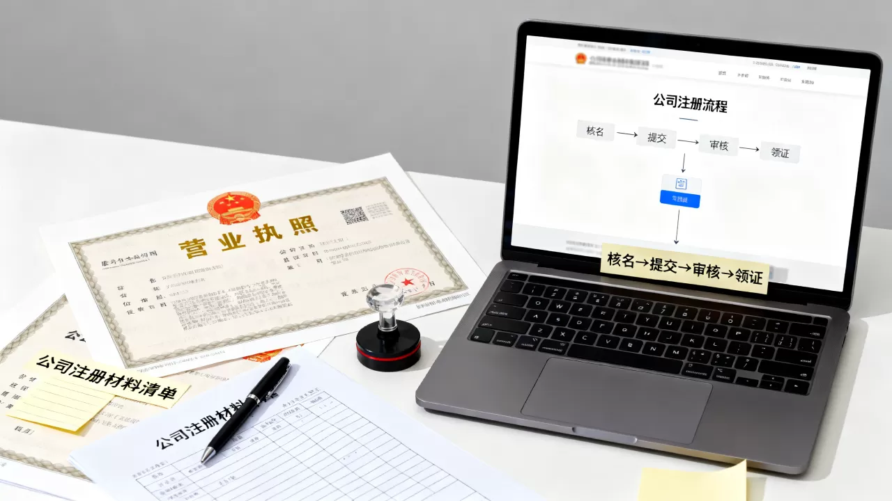 公司注册怎样办？注册公司需要哪些材料和流程