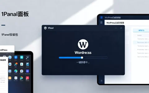 如何用1Panel面板可视化快速安装WordPress？WordPress一键部署教程