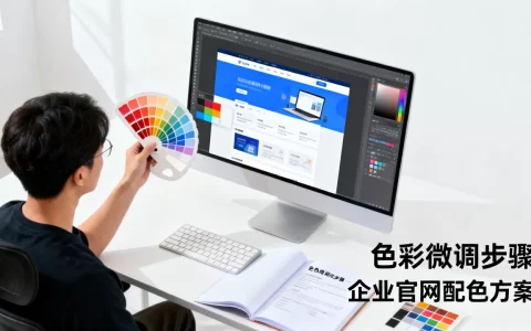 公司网站开发色彩微调怎么操作？企业官网配色方案