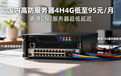 国内高防服务器4H4G低至95元/月吗，香港CN2服务器超低延迟