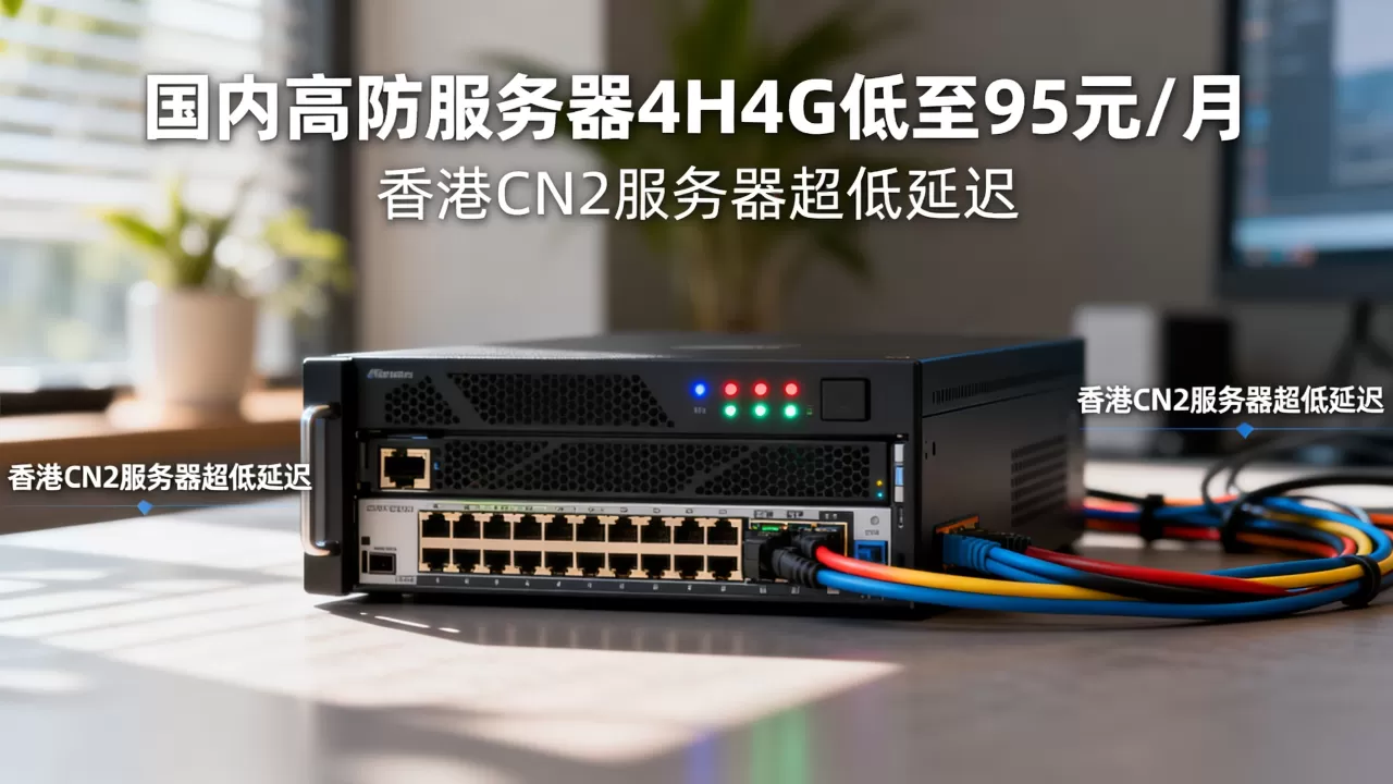 国内高防服务器4H4G低至95元/月吗,香港CN2服务器超低延迟 国内高防服务器4H4G低至95元/月吗,香港CN2服务器超低延迟