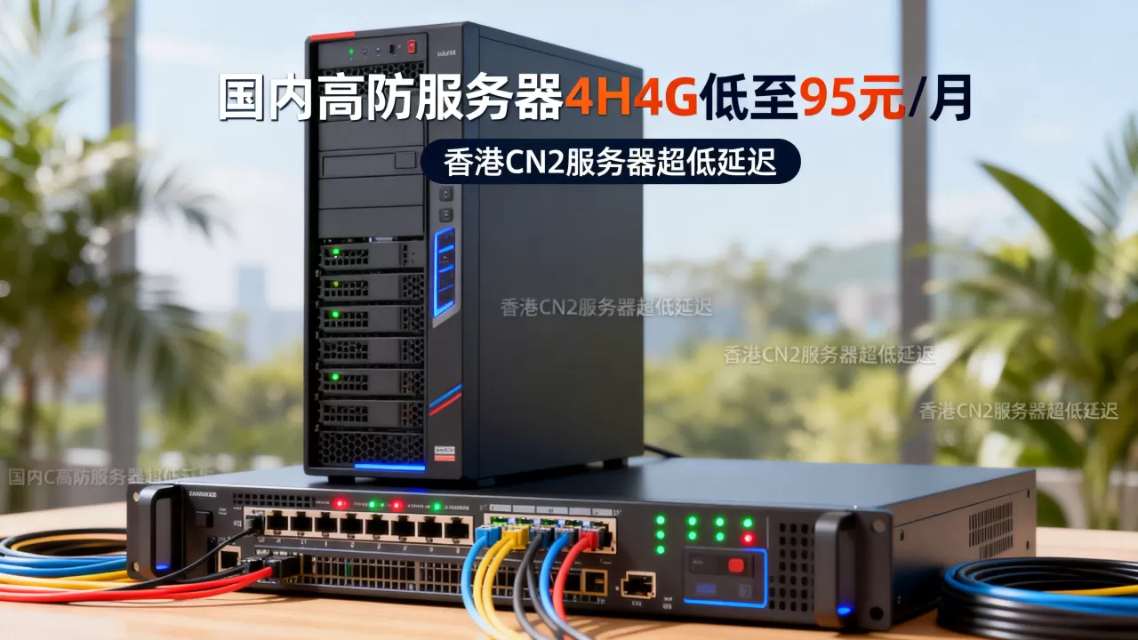 国内高防服务器4H4G低至95元/月吗,香港CN2服务器超低延迟 国内高防服务器4H4G低至95元/月吗,香港CN2服务器超低延迟