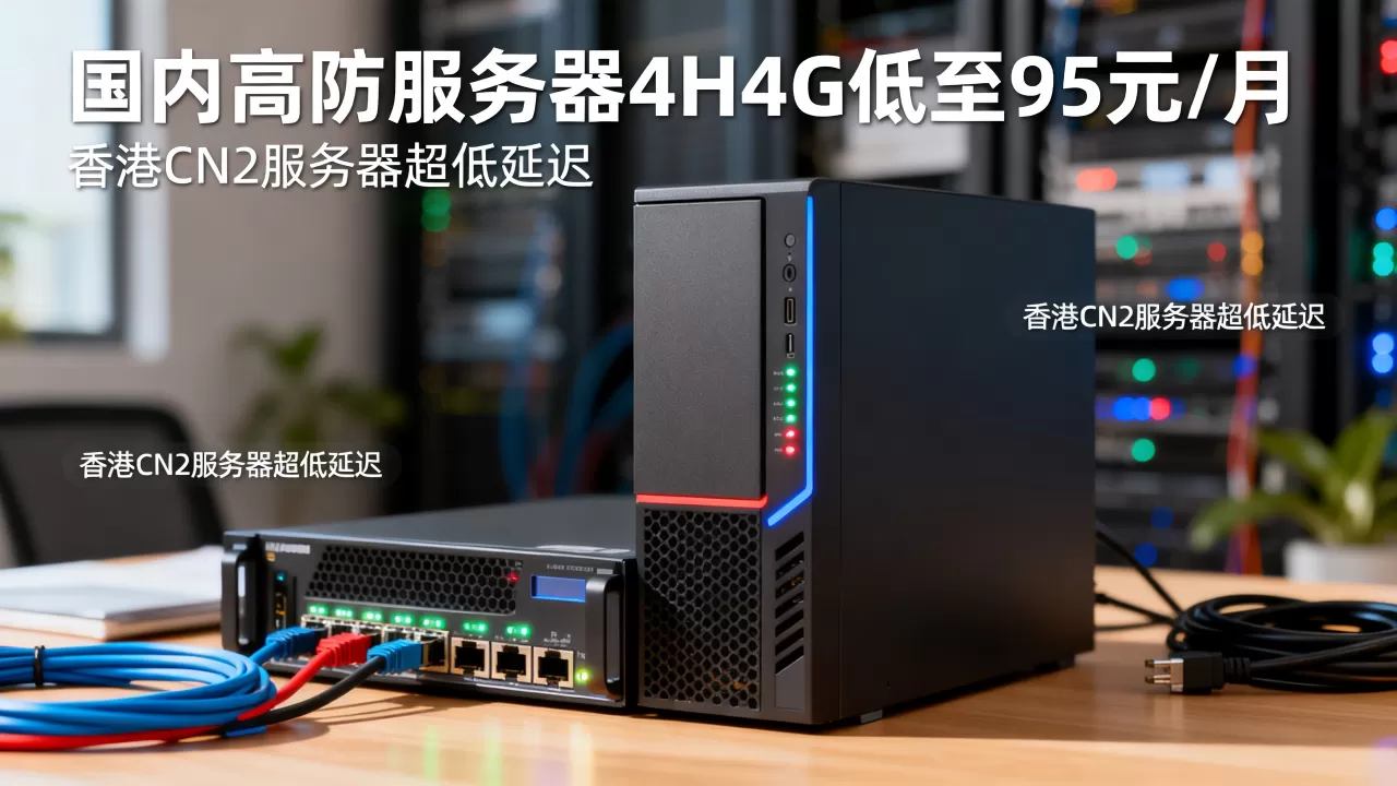 国内高防服务器4H4G低至95元/月吗,香港CN2服务器超低延迟 国内高防服务器4H4G低至95元/月吗,香港CN2服务器超低延迟
