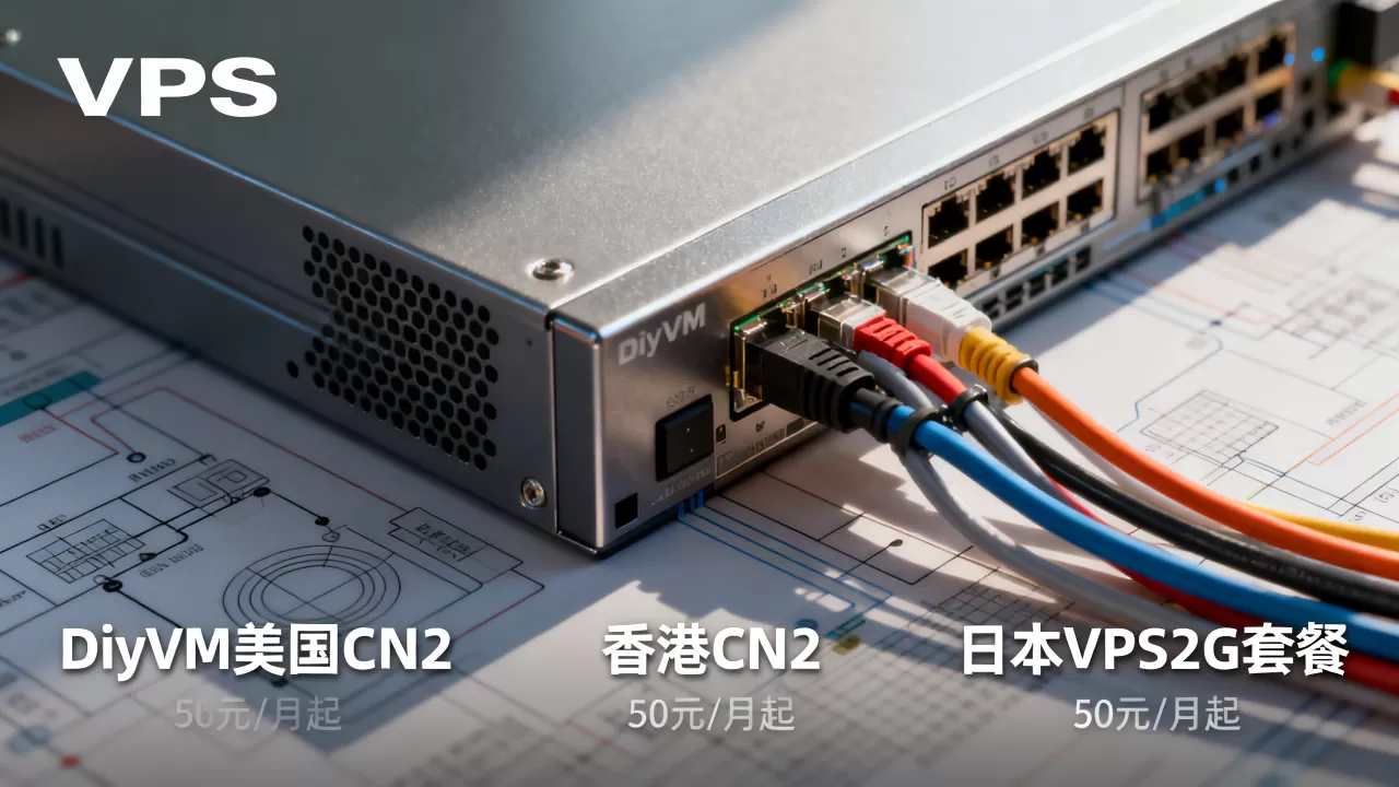 DiyVM美国CN2香港CN2日本VPS2G套餐50元/月起值得买吗，VPS性价比高推荐