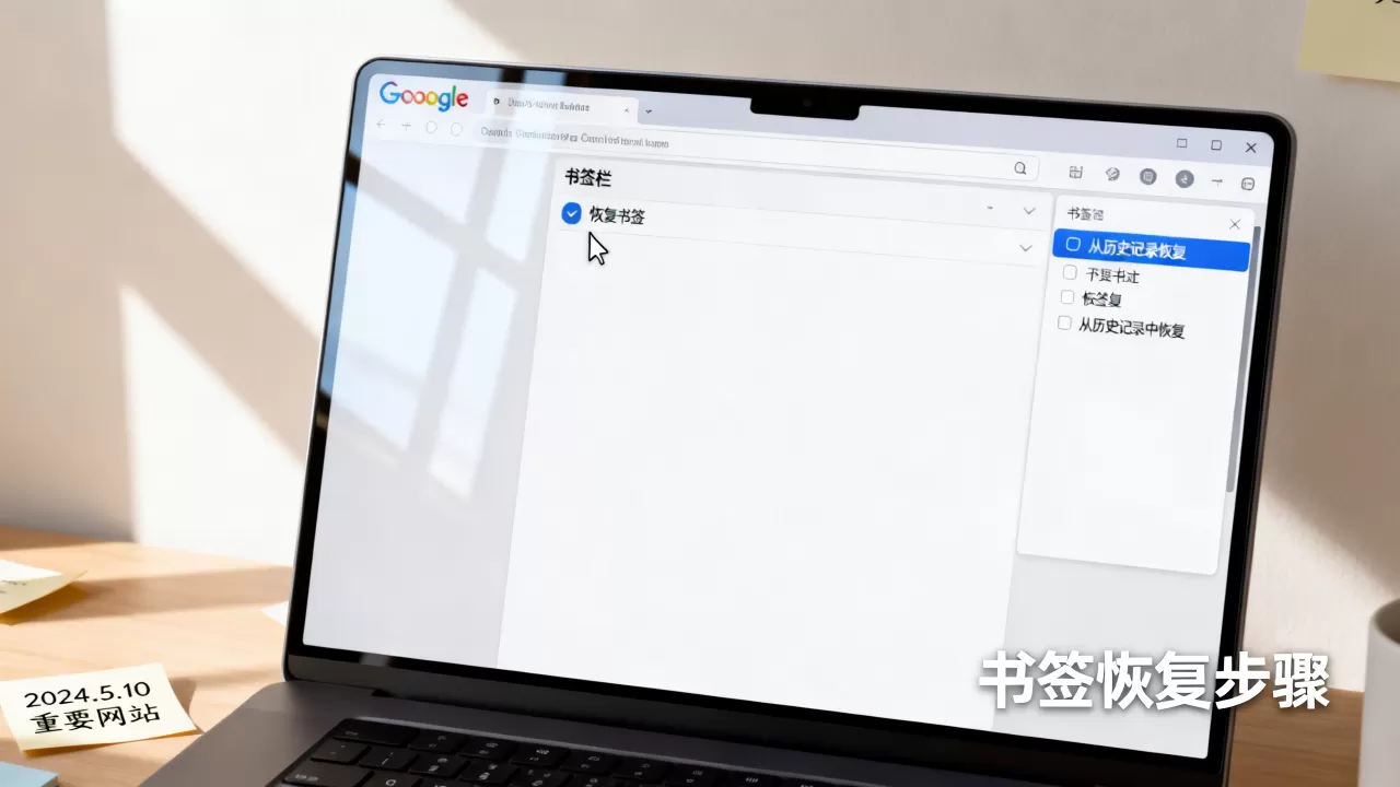 Google浏览器收藏的网站找不到了?怎么恢复书签 Google浏览器收藏的网站找不到了?怎么恢复书签